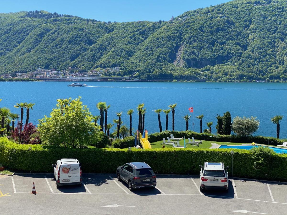 Holiday On The Lake Lugano Bissone Exteriér fotografie